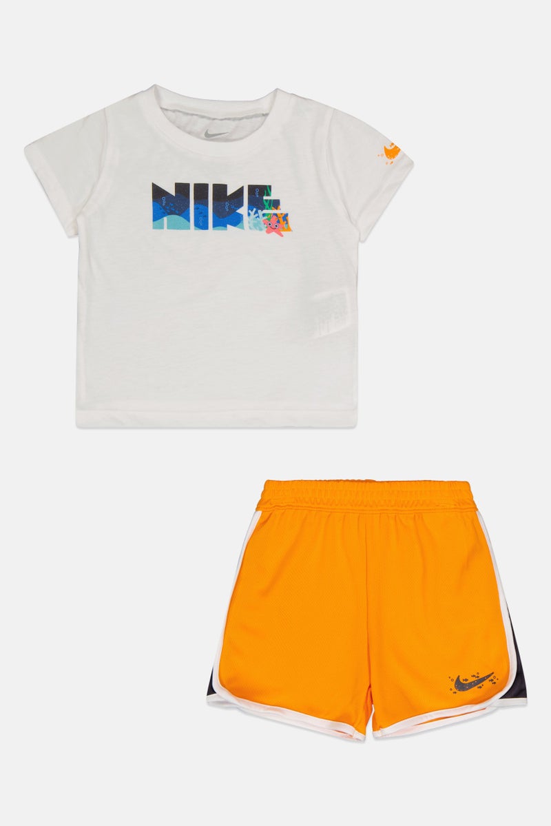 Nike طقم تي شيرت وشورت قصير الأكمام للأطفال الأولاد 2 قطعة، متعدد الألوان - Image 3